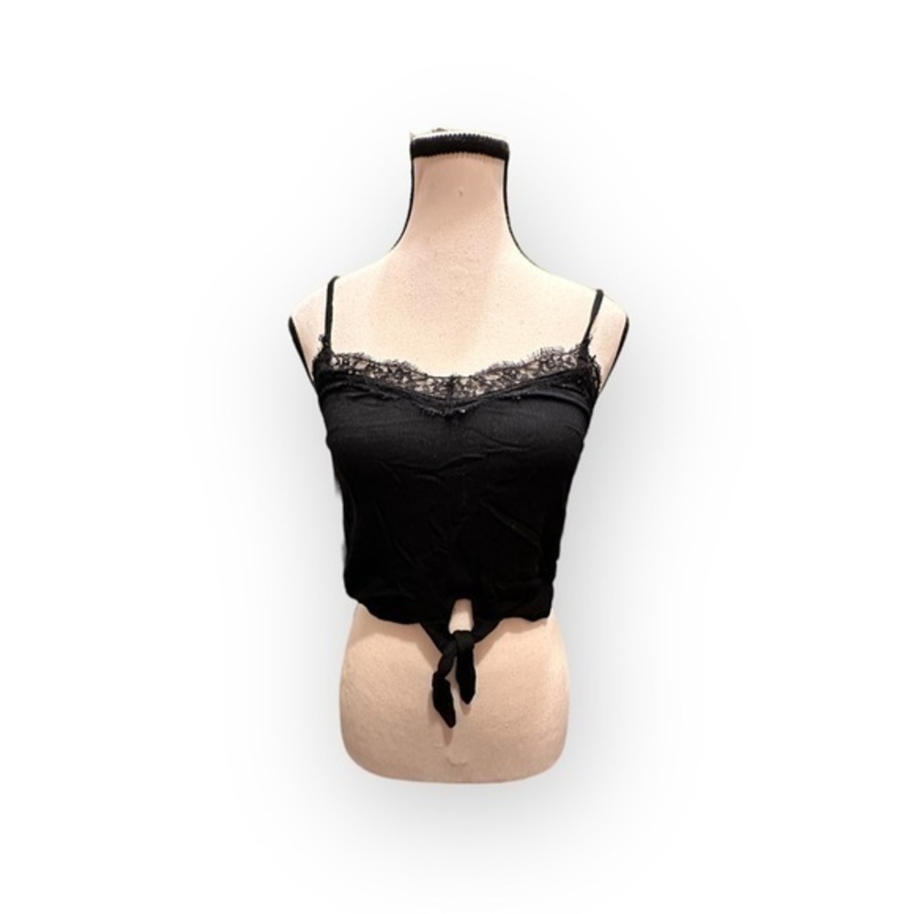 Women’s Garage Lace and Tie Crop Top XS